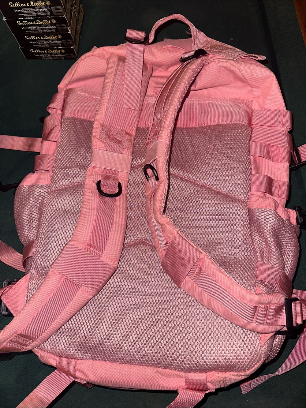 Pink Tactical-Style Backpack - Picture 2 of 3